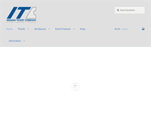 Tablet Screenshot of indianaticket.com